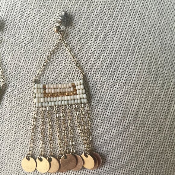 *HP* Sidai Designs Samburu Earring in Off-White/Pink - Picture 3 of 3